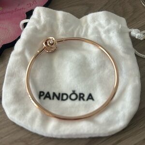 Rose gold authentic pandora bangle NEW